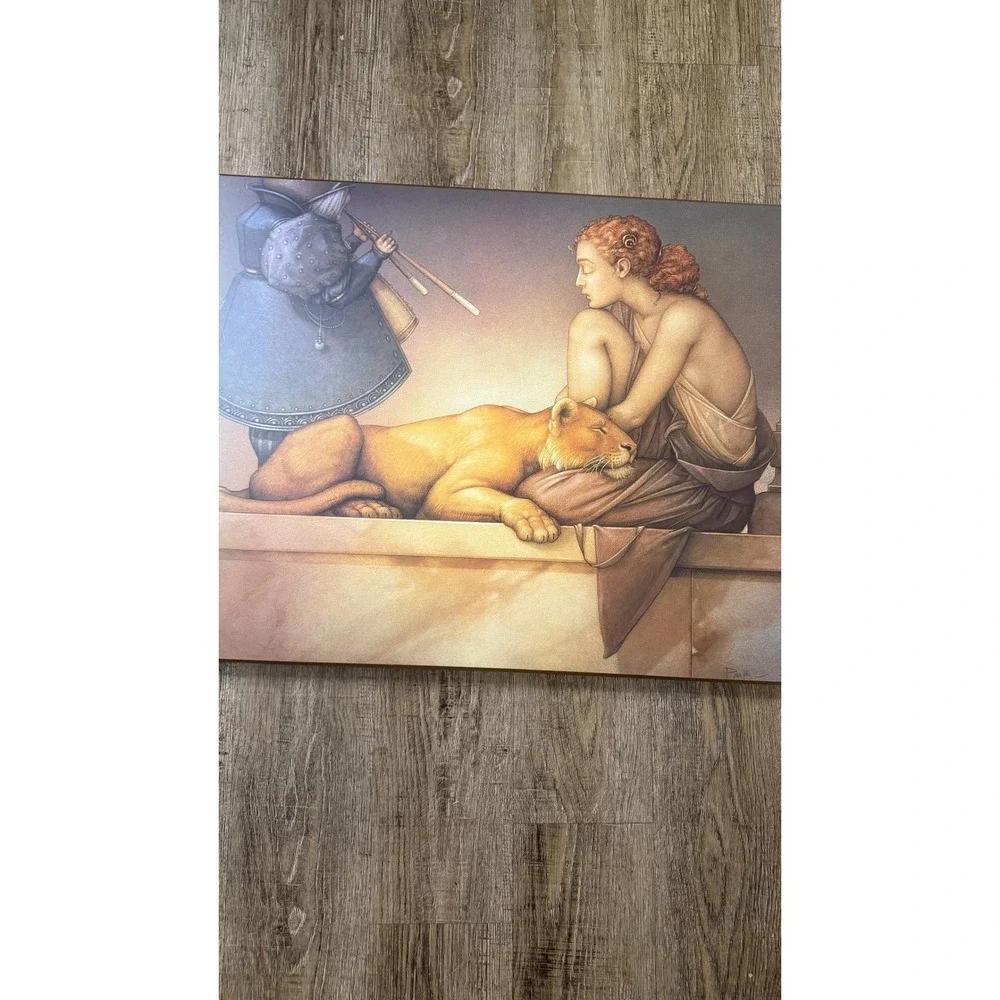 Michael Parkes Flute Meditation Z Gallerie Surrealist Art Print‎ 22x28